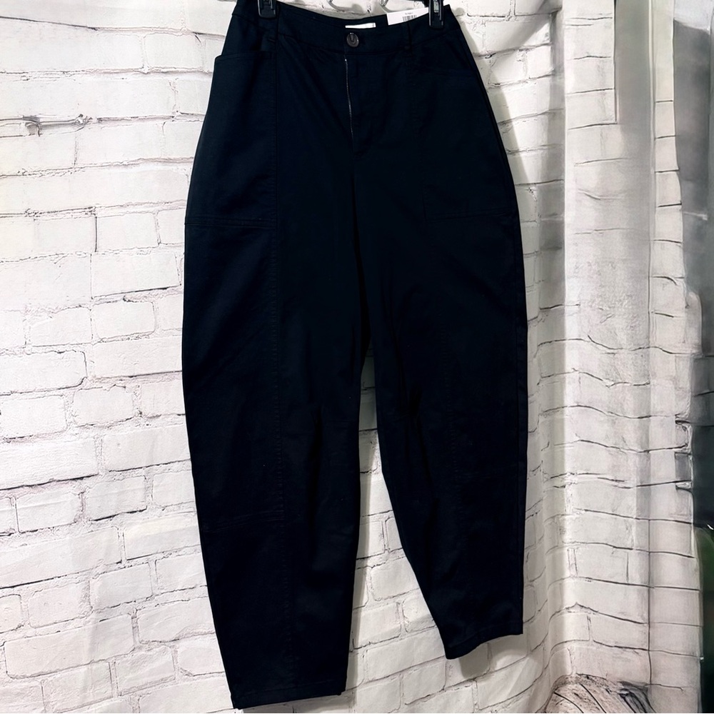 Women’s Barrel - High Rise Deep Black Pants.